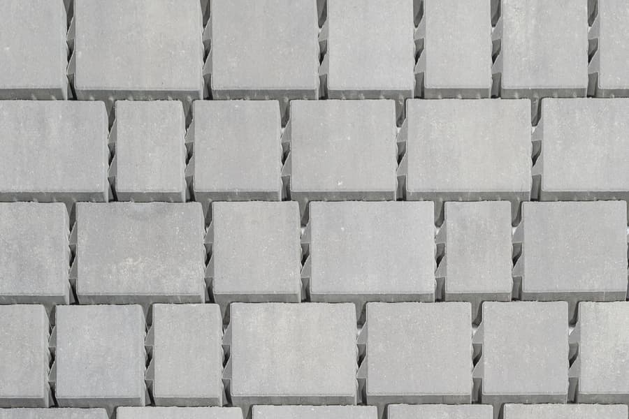 10 Paletten mit Kombipflastersteinen ATRIUM 21 6 cm Perlgrau mit Fase, ca. 80 m²